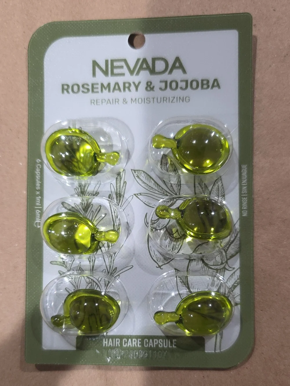 Nevada Rosemary & Jojoba Hair Care Capsules - Green